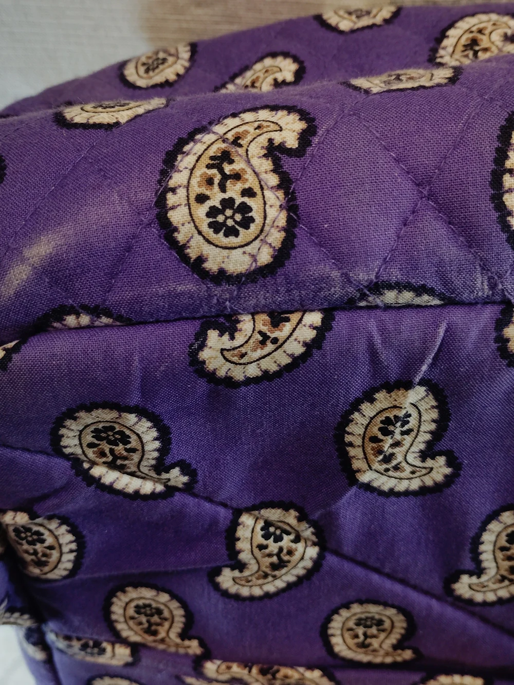 Vera Bradley Purple Paisley Quilted Backpack